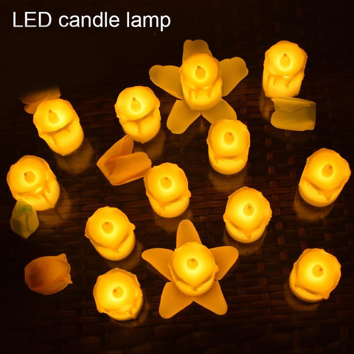 Flameless LED Candles – 24pc Multicolor Melted Design | Fresova