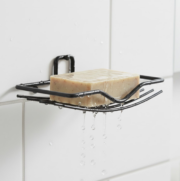 Wall Mount Soap Rack – 2-Piece Bathroom Organizer | VelvetBubbles