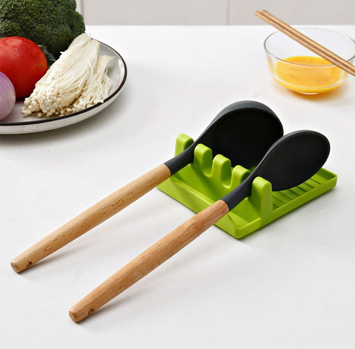Spatula Holder – Multi-Functional Silicone Utensil Rest | Quickslice
